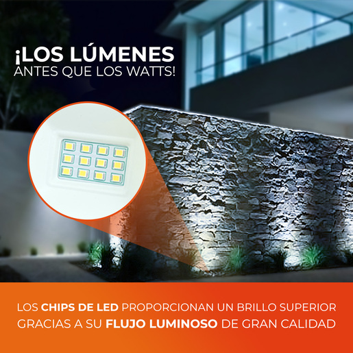 Reflector de exterior - LED integrado - 50W - Luz fría 7 Reflector de exterior - LED integrado - 50W - Luz fría - Imagen 7