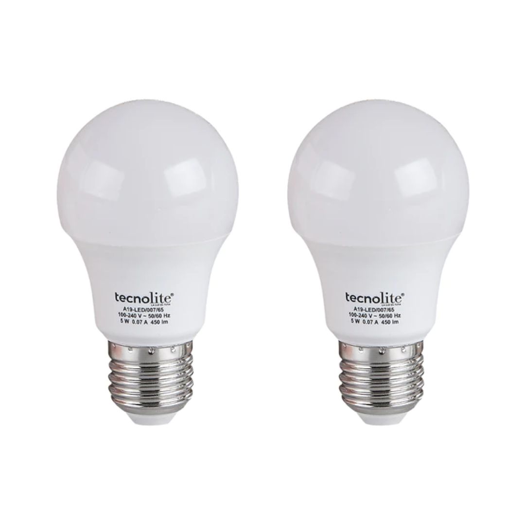 Caja de 2 bombillas LED A19 - 5W - Luz fria 1 Caja de 2 bombillas LED A19 - 5W - Luz fria