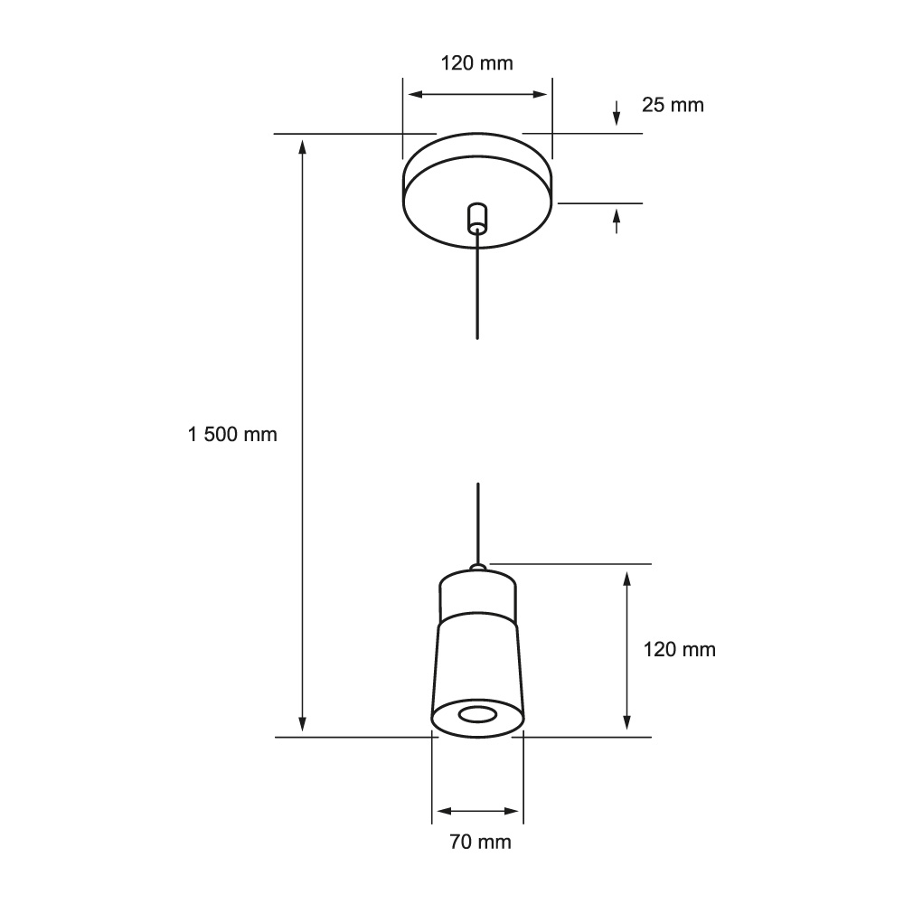 Lámpara de suspender AXOLO II - 5.5W - Acabado cromado / vidrio transparente - Luz cálida 6 Lámpara de suspender AXOLO II - 5.5W - Acabado cromado / vidrio transparente - Luz cálida - Imagen 6