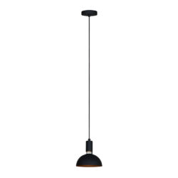 Lámpara de suspender ARNEB I - 1 luz E27 - Acabado negro / dorado