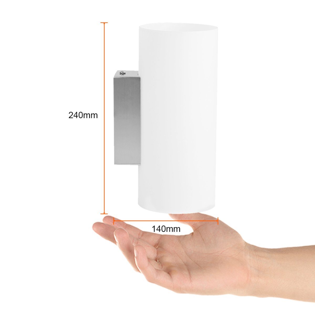 Lámpara de pared interior - Para 1 luz G9 - Acabado Cristal Opalino 5 Lámpara de pared interior - Para 1 luz G9 - Acabado Cristal Opalino - Imagen 5
