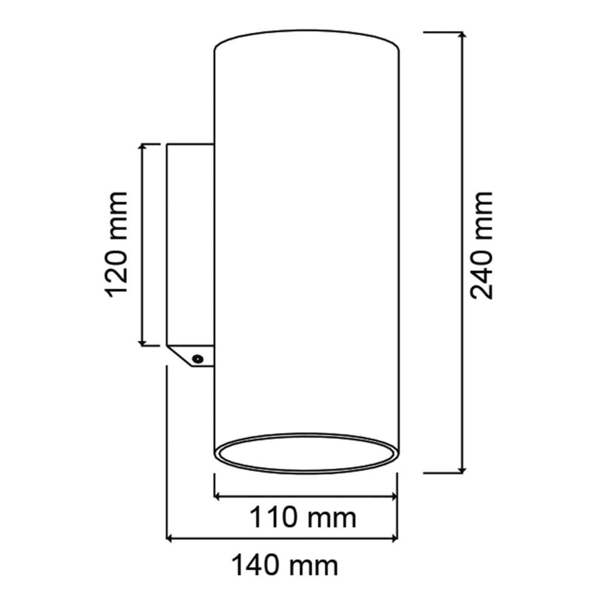 Lámpara de pared interior - Para 1 luz G9 - Acabado Cristal Opalino 6 Lámpara de pared interior - Para 1 luz G9 - Acabado Cristal Opalino - Imagen 6