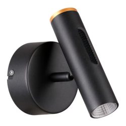 Lámpara de pared interior - LED Integrado - 6W - Luz cálida - Acabado negro