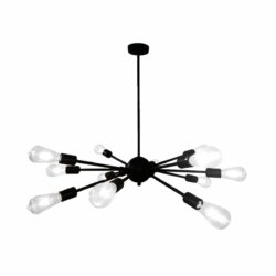 Lámpara de suspender CELAENO I - 12 luces E27 - Acabado negro