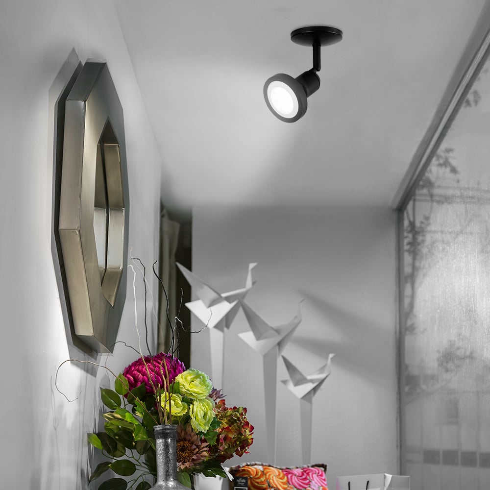 Reflector dirigible de sobreponer - para 1 PAR30 - Acabado negro 4 Reflector dirigible de sobreponer - para 1 PAR30 - Acabado negro - Imagen 4