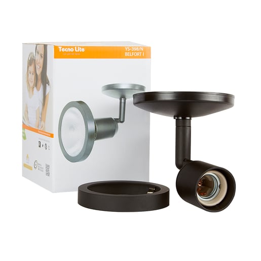 Reflector dirigible de sobreponer - para 1 PAR30 - Acabado negro 8 Reflector dirigible de sobreponer - para 1 PAR30 - Acabado negro - Imagen 8