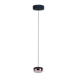Lámpara de suspender FLEGETONTE I - 7W - Acabado negro/rosa - Luz cálida