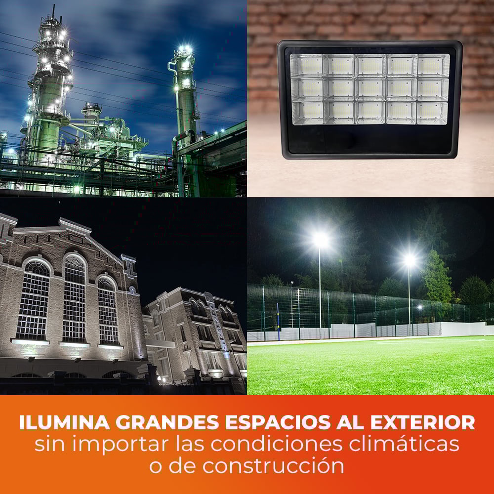 Reflector de exterior - LED integrado - 800W - Luz fría 4 Reflector de exterior - LED integrado - 800W - Luz fría - Imagen 4