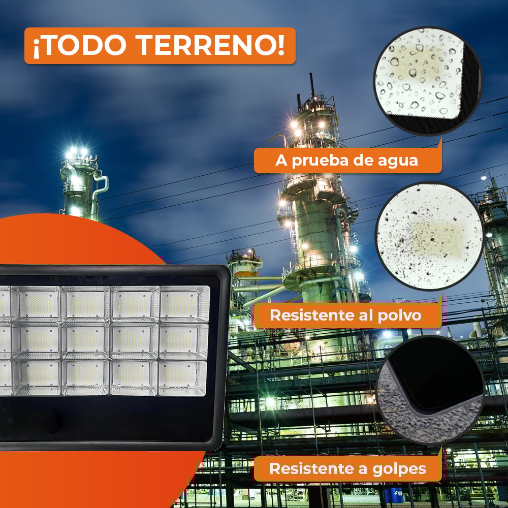 Reflector de exterior - LED integrado - 800W - Luz fría 6 Reflector de exterior - LED integrado - 800W - Luz fría - Imagen 6