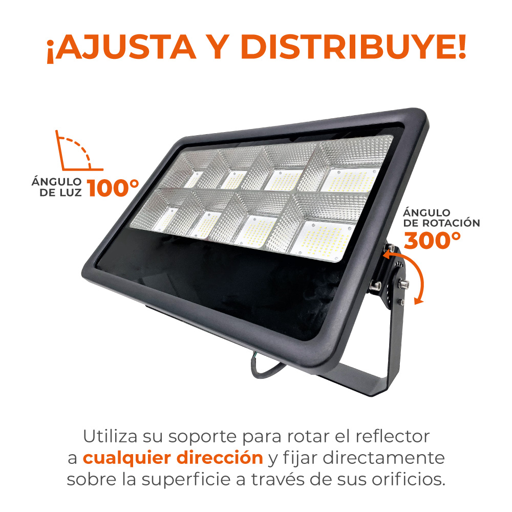 Reflector de exterior - LED integrado - 800W - Luz fría 7 Reflector de exterior - LED integrado - 800W - Luz fría - Imagen 7