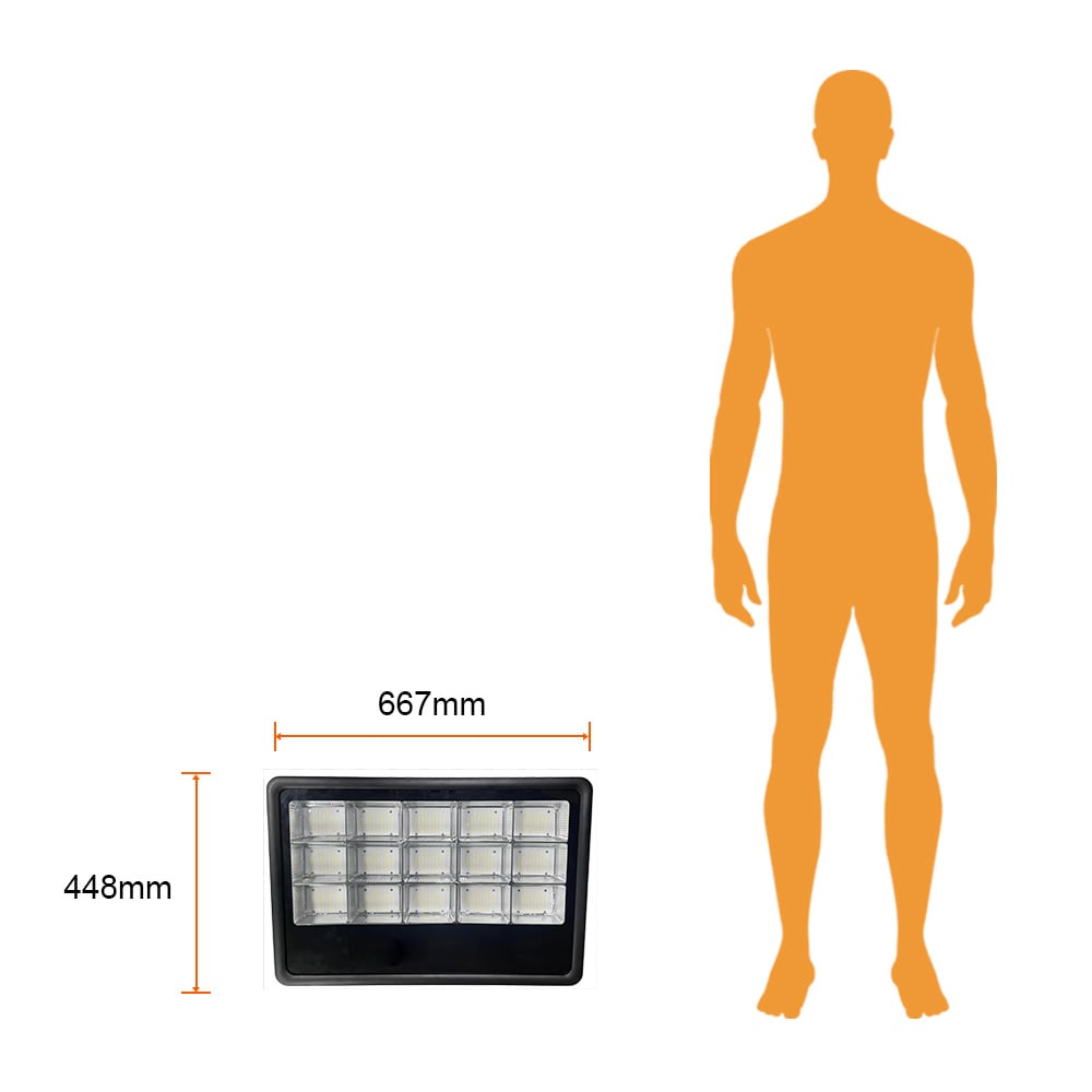 Reflector de exterior - LED integrado - 800W - Luz fría 9 Reflector de exterior - LED integrado - 800W - Luz fría - Imagen 9