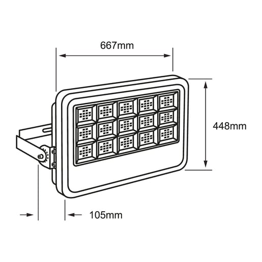 Reflector de exterior - LED integrado - 800W - Luz fría 10 Reflector de exterior - LED integrado - 800W - Luz fría - Imagen 10