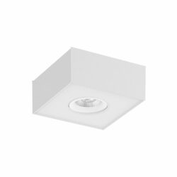 Cubo de sobreponer LED dirigible - 8W - Acabado blanco - Luz cálida