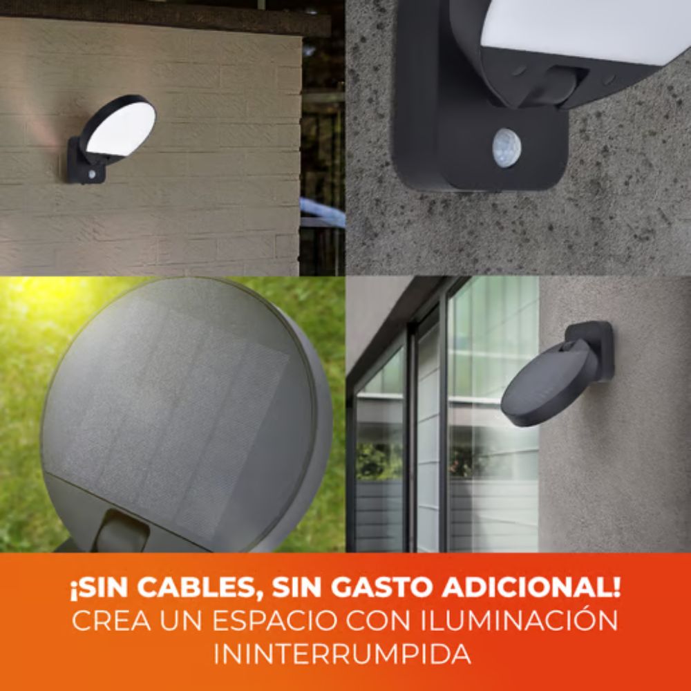 Lámpara solar de pared - Todo en uno - 8.5W - Luz cálida 5 Lámpara solar de pared - Todo en uno - 8.5W - Luz cálida - Imagen 5