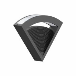 Lámpara de pared interior - LED Integrado - 8W - Kelvin seleccionable - Acabado negro