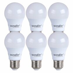 Caja de 6 bombillas A19 LED - 5W - Luz fria