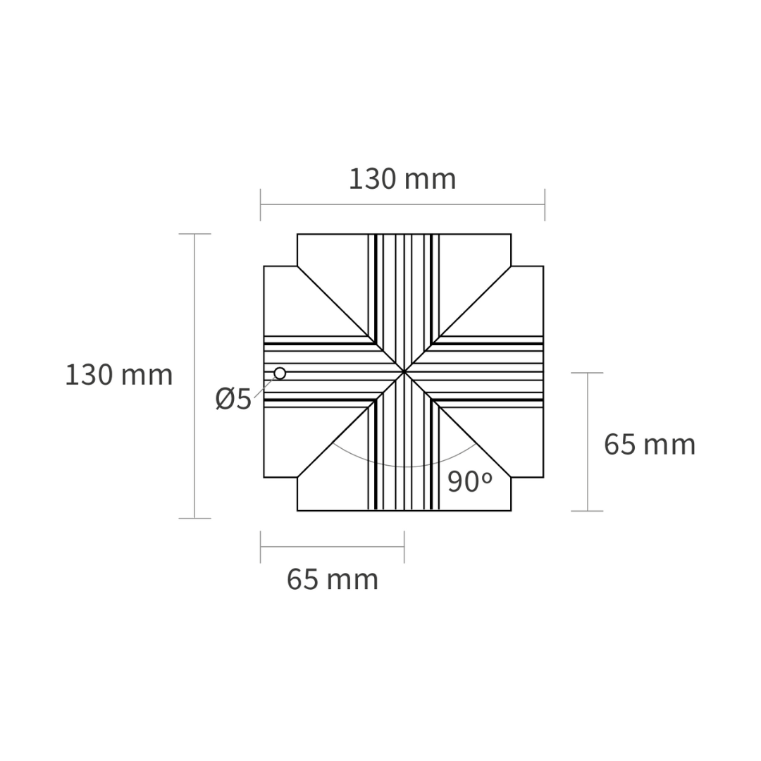 Accesorio conector X - Empotrar - Sistema Magnetrack Pro 2 Accesorio conector X - Empotrar - Sistema Magnetrack Pro - Imagen 2