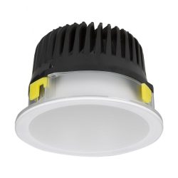 Ojo de buey empotrable LED - 45W - Acabado blanco - Luz cálida