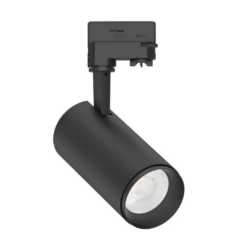 Lámpara de riel con LED integrado - 45W - Acabado negro - Luz templada