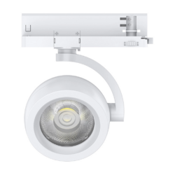 Lámpara de riel con LED integrado - 30W - Acabado blanco - Luz cálida