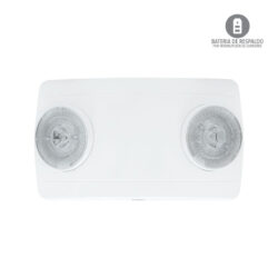 Lámpara de emergencia - LED integrado - 2W - cabezas dirigibles