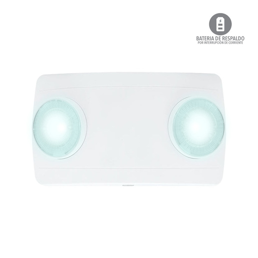 Lámpara de emergencia - LED integrado - 2W - cabezas dirigibles 2 Lámpara de emergencia - LED integrado - 2W - cabezas dirigibles - Imagen 2