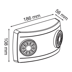 Lámpara de emergencia - LED integrado - 2W - cabezas dirigibles 6 Lámpara de emergencia - LED integrado - 2W - cabezas dirigibles - Imagen 6