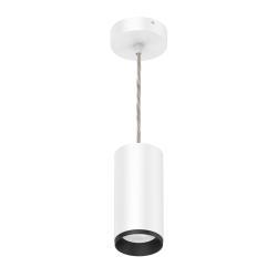 Lámpara de suspender Focus suspendido - 30W - Acabado blanco - Luz cálida