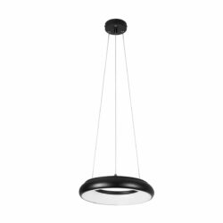 Lámpara de suspender SATELITE - 25W - Acabado negro - Luz cálida