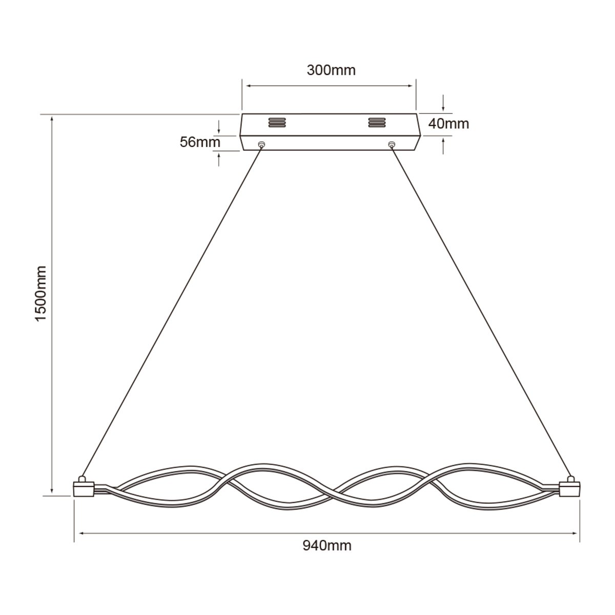 Lámpara de suspender VELORUM - 22W - Acabado satinado - Luz cálida 7 Lámpara de suspender VELORUM - 22W - Acabado satinado - Luz cálida - Imagen 7