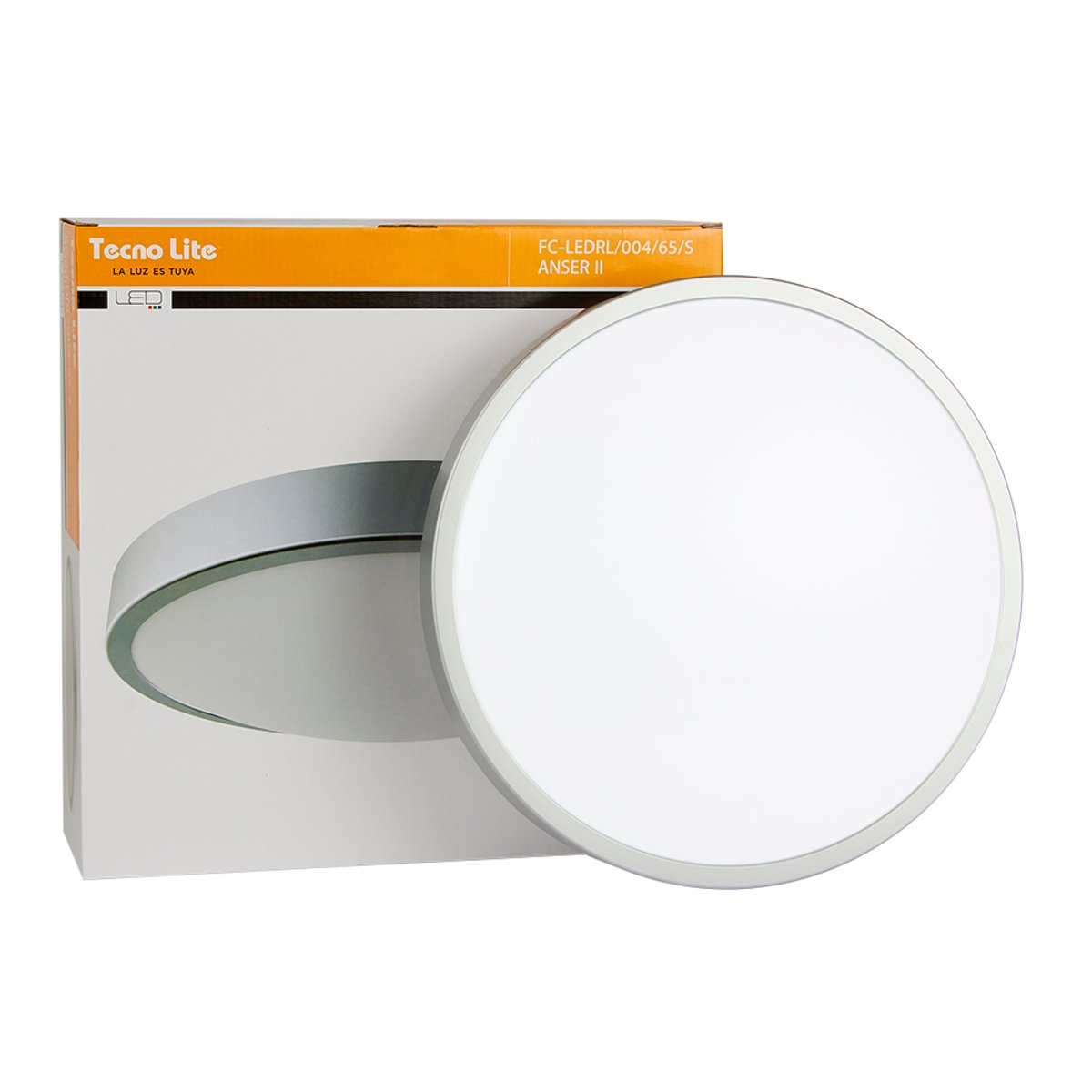 Plafón LED de sobreponer - 16W - Acabado blanco/satínado - Luz fría 4 Plafón LED de sobreponer - 16W - Acabado blanco/satínado - Luz fría - Imagen 4