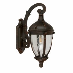 Farol de pared - Para 1 luz E27 - Acabado bronce antiguo