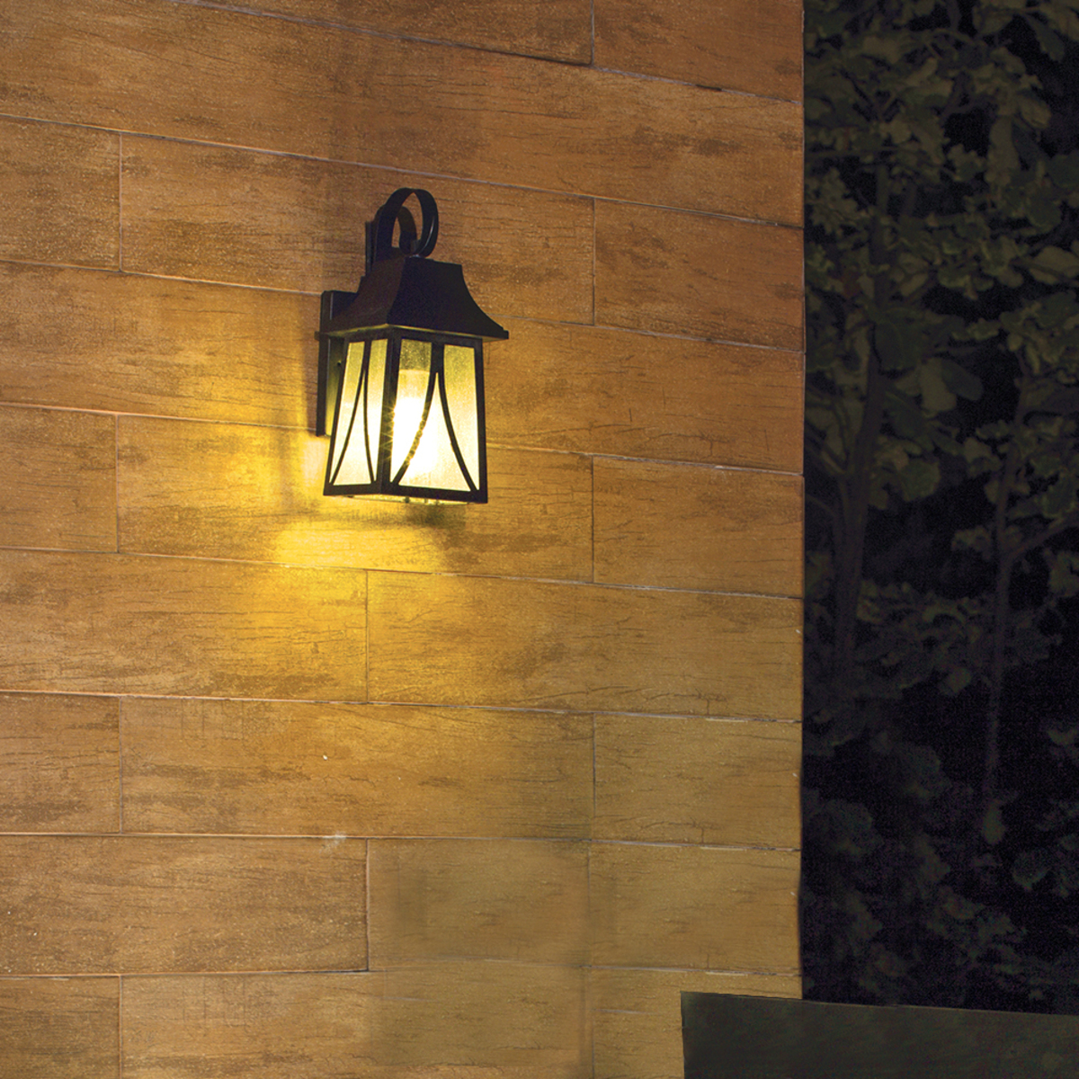 Farol de pared - Para 1 luz E27 - Acabado negro 4 Farol de pared - Para 1 luz E27 - Acabado negro - Imagen 4