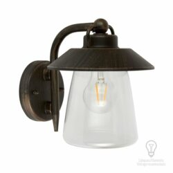 Farol de pared - Para 1 luz E27 - Acabado bronce antiguo