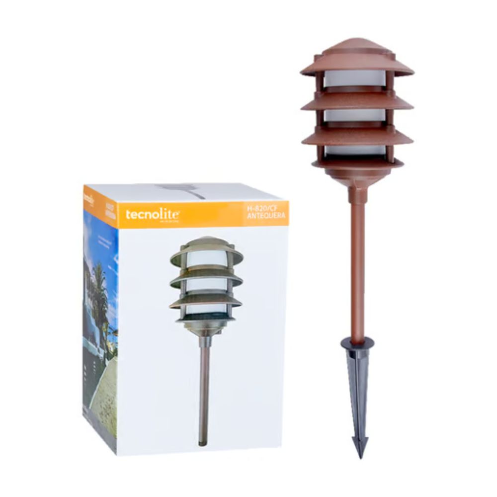 Mini poste de exterior con estaca - Base E27 3 Mini poste de exterior con estaca - Base E27 - Imagen 3