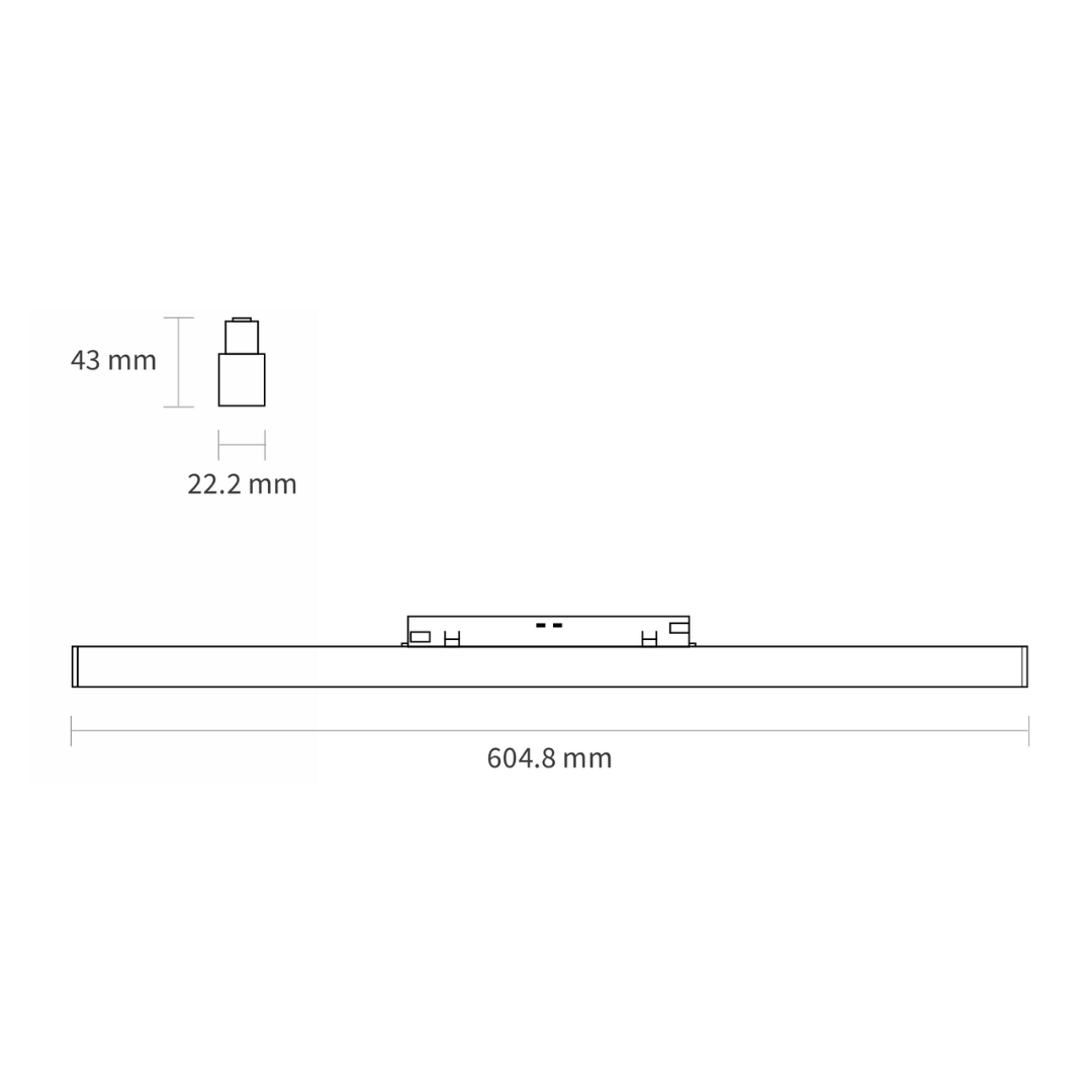 Luminaria Lineal - 15W - Sistema Magnetrack Pro - Luz cálida 4 Luminaria Lineal - 15W - Sistema Magnetrack Pro - Luz cálida - Imagen 4