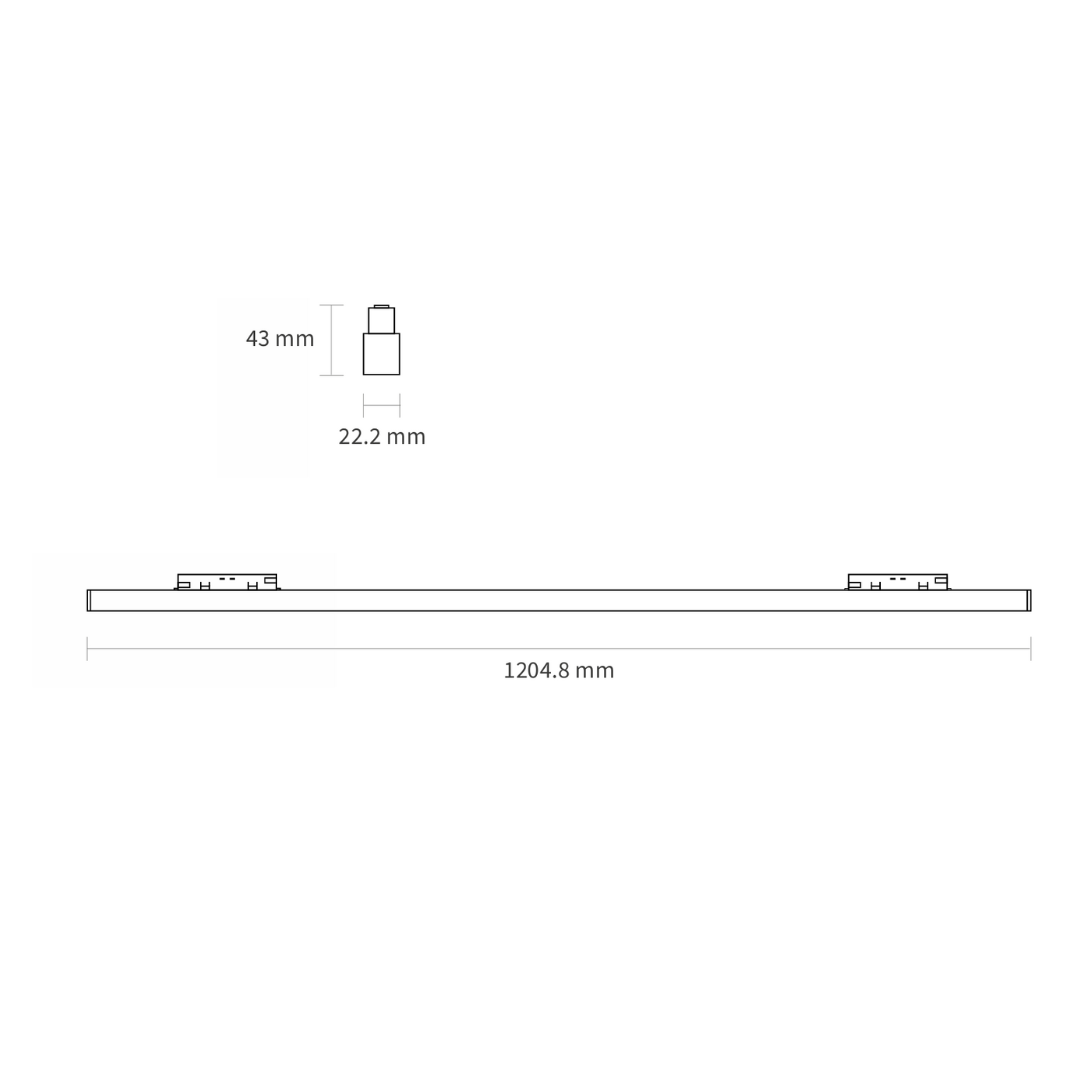 Luminaria Lineal - 35W - Sistema Magnetrack Pro - Luz cálida 4 Luminaria Lineal - 35W - Sistema Magnetrack Pro - Luz cálida - Imagen 4