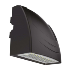 Lámpara de pared exterior - LED integrado - 35W - Luz fría - Acabado negro