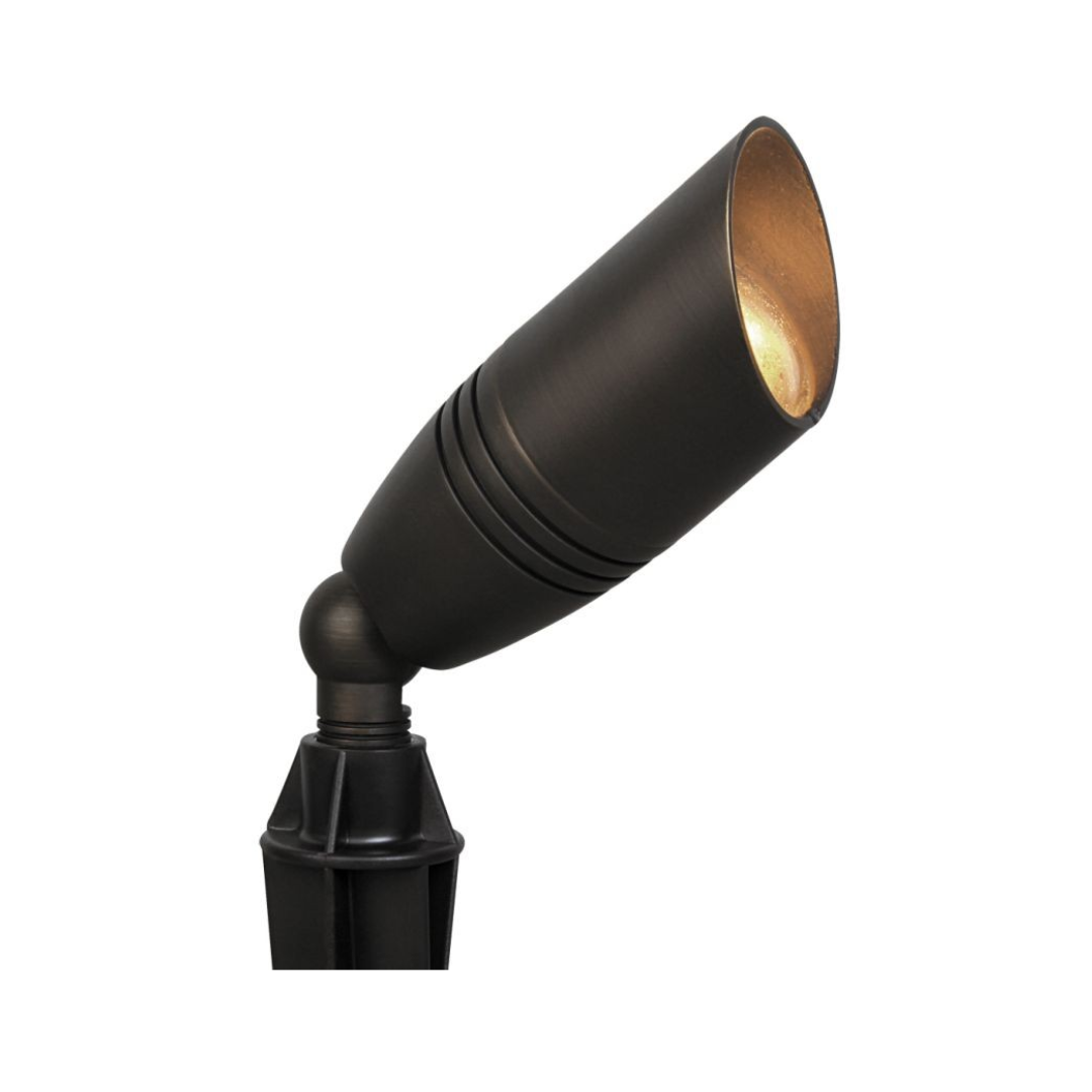 Reflector de exterior con estaca - Para 1 lámpara GU10 - Acabado bronce 1 Reflector de exterior con estaca - Para 1 lámpara GU10 - Acabado bronce