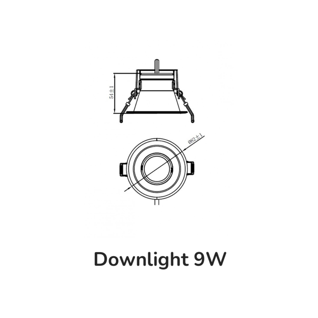 Ojo de buey empotrable LED - 9W - Acabado blanco - Luz neutra 7 Ojo de buey empotrable LED - 9W - Acabado blanco - Luz neutra - Imagen 7