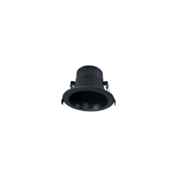 Ojo de buey empotrable LED - 9W - Acabado negro - Luz neutra