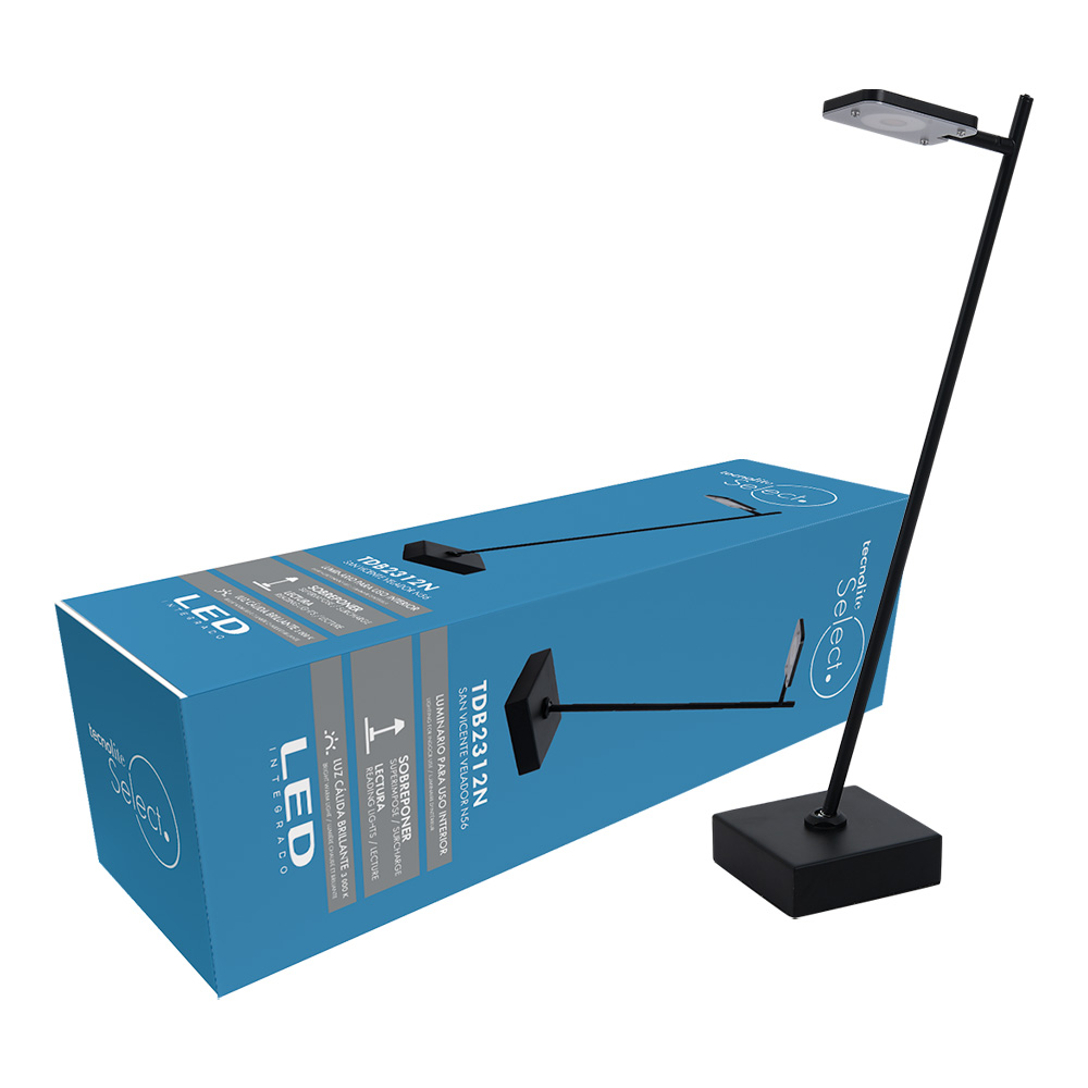 Lámpara de mesa SAN VICENTE VELADOR - 6W - Acabado negro - Luz cálida 3 Lámpara de mesa SAN VICENTE VELADOR - 6W - Acabado negro - Luz cálida - Imagen 3