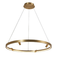 Lámpara de suspender CURAZAO - 42W - Acabado dorado - Luz cálida