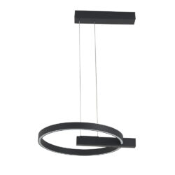 Lámpara de suspender AZORES - 34W - Acabado negro - Luz cálida
