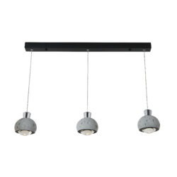 Lámpara de suspender PASCUA - 24W - Acabado negro/gris - Luz cálida
