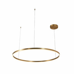 Lámpara de suspender MARTINICA - 34W - Acabado dorado - Luz cálida