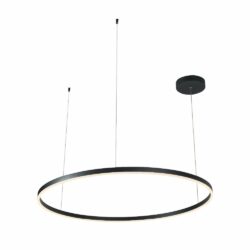 Lámpara de suspender MARTINICA - 70W - Acabado negro - Luz cálida