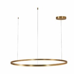 Lámpara de suspender MARTINICA - 105W - Acabado dorado - Luz cálida