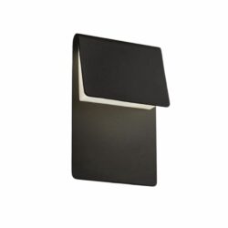 Lámpara de pared exterior - LED Integrado - 14W - Luz cálida - Acabado negro