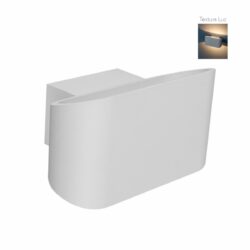 Lámpara de pared interior - LED Integrado - 7W - Luz cálida - Acabado blanco